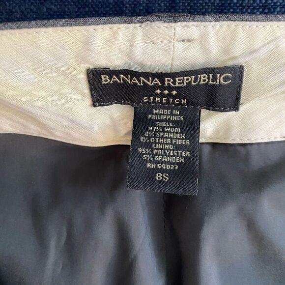 Banana Republic Women's Wool Stretch Trousers Size 8 Short - Picture 3 of 8